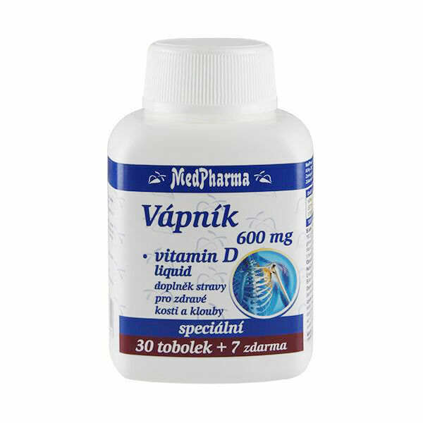 MedPharma Vápník 600mg +Vitamin D-Liquid 37 tobolek porovnat ceny