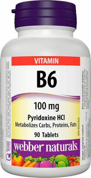 Webber Naturals B6 100mg 90 tablet porovnat ceny