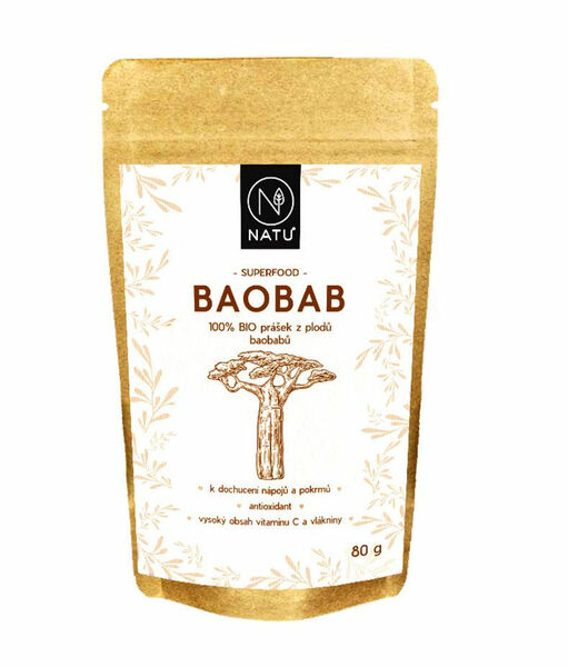 NATU Baobab BIO prášek 80 g porovnat ceny