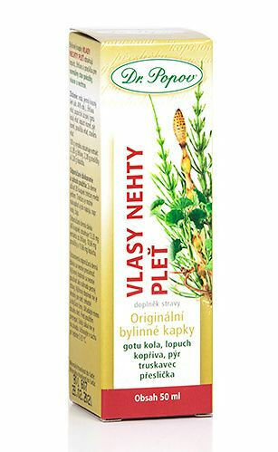 Dr. Popov Vlasy Nehty Pleť bylinné kapky 50 ml porovnat ceny