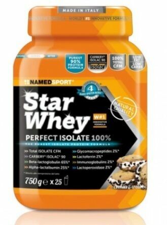 NAMEDSPORT Star Whey PERFECT ISOLATE 100%, 750 g, sušenky-smetana porovnat ceny
