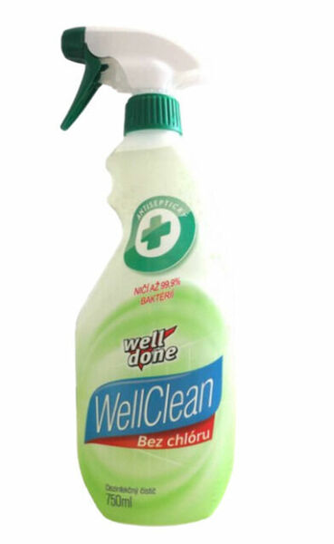 Well Done  Univerzální dezinfekční čistič bez chlóru s rozprašovačem 750ml porovnat ceny