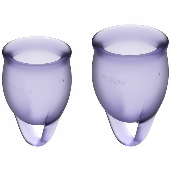 Satisfyer Menstruační kalíšky Feel confident lila fialové 2ks porovnat ceny