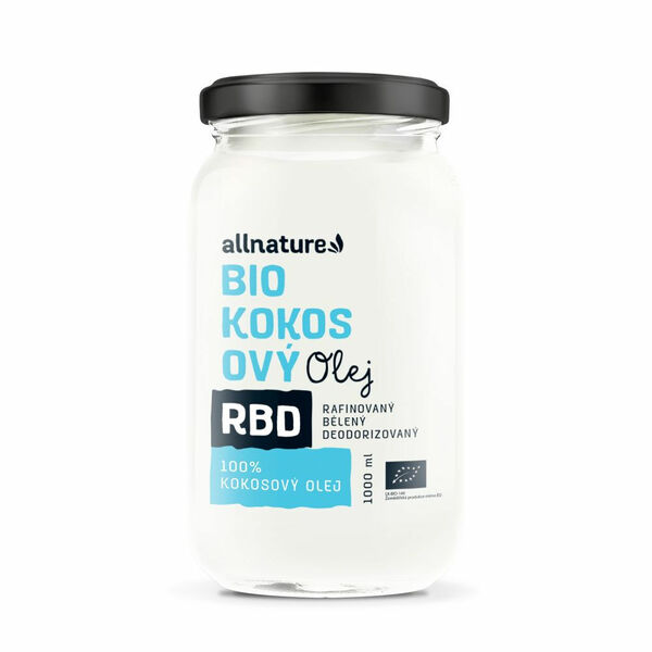 ALLNATURE Kokosový olej RBD bez vůně 1000 ml BIO porovnat ceny