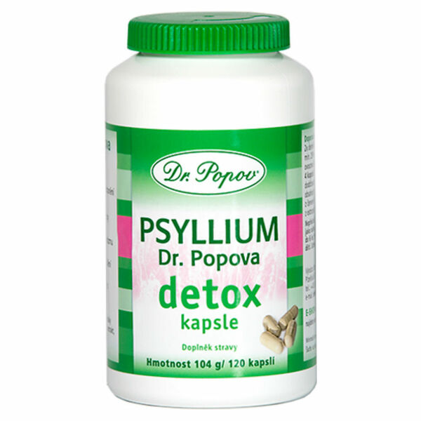 DR. POPOV Psyllium detox 120 kapslí porovnat ceny