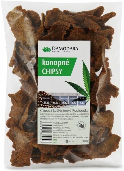 Damodara Konopné chipsy 100g porovnat ceny