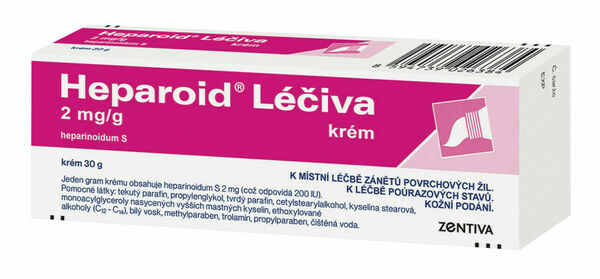 Heparoid Léčiva dermální krém 30g porovnat ceny