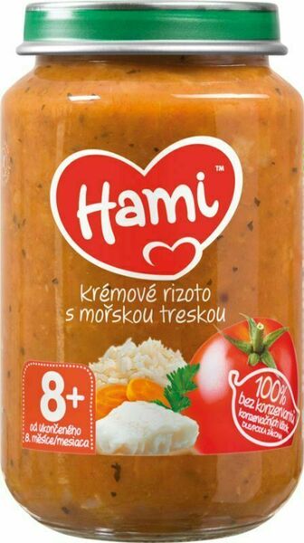 Hami příkrm Krémové rizoto s mořskou treskou od uk. 8. měsíce 200g porovnat ceny