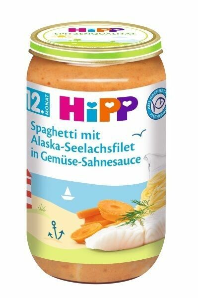 HiPP MENU Špagety s mořskou rybou a zeleninou 250g porovnat ceny
