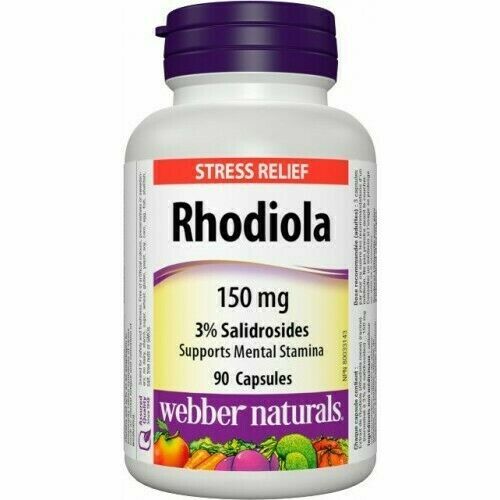 Webber Naturals Rozchodnice růžová - Rhodiola extract 150mg 90 kapslí porovnat ceny