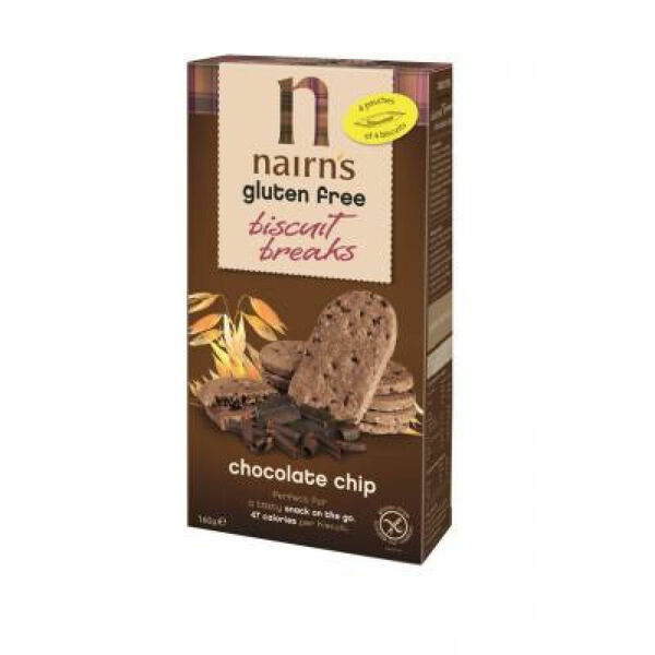 NAIRNS Ovesné sušenky s čokoládou bez lepku 160 g porovnat ceny
