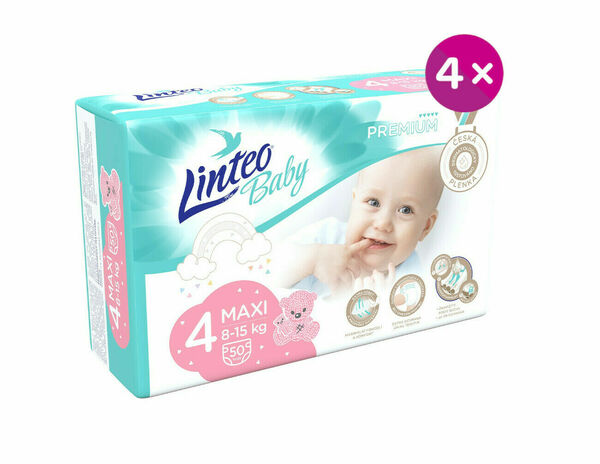 Linteo Baby Plenky Prémium Maxi (8-15kg) 200ks porovnat ceny