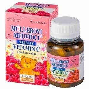 Dr.Muller  Müllerovi medvídci s vitamín C a příchutí maliny 45 tablet porovnat ceny