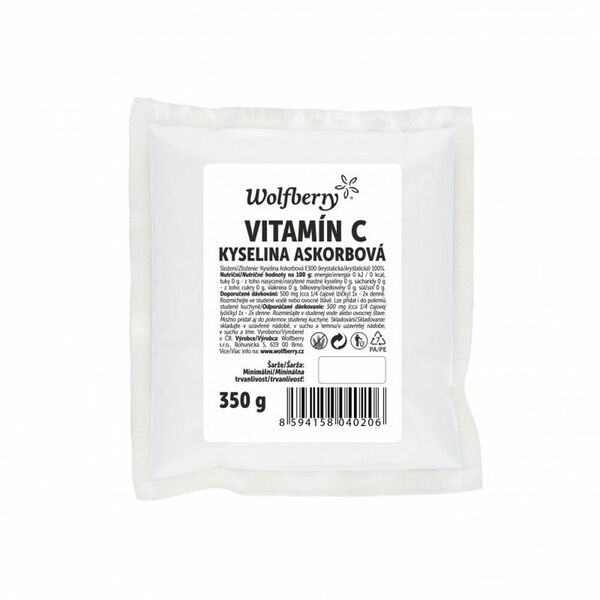 WOLFBERRY Vitamín C kyselina askorbová 350 g porovnat ceny