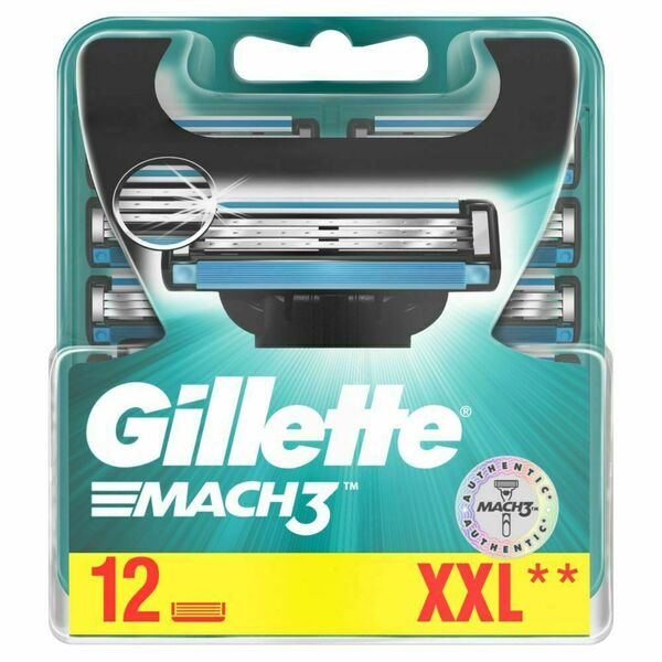 Gillette Mach3 náhradní hlavice 12ks porovnat ceny