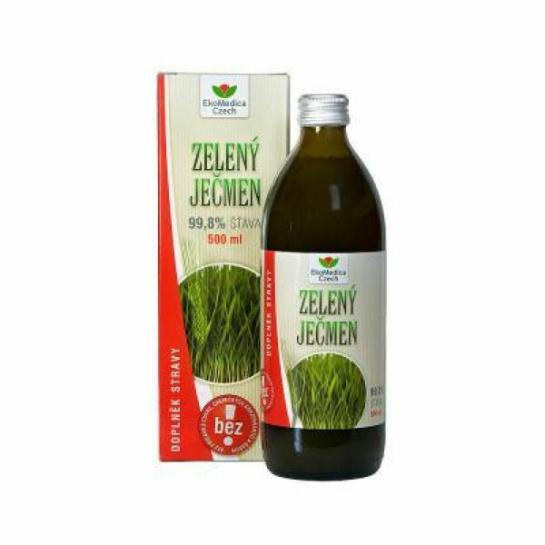 EKOMEDICA Zelený ječmen 99,8% šťáva 500 ml porovnat ceny