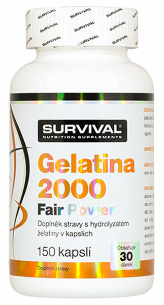 Survival Nutrition Gelatina 2000 Fair Power 150 kapslí porovnat ceny
