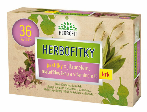 Galmed  Herbofitky s jitrocelem, mateřídouškou a vit.C 36ks porovnat ceny