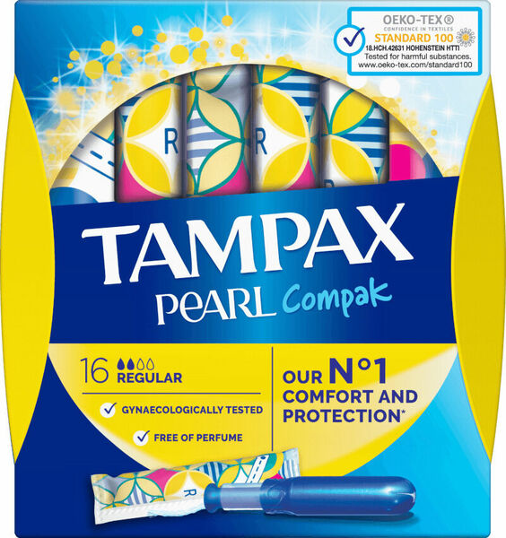 Tampax tampony Pearl Regular 16ks porovnat ceny