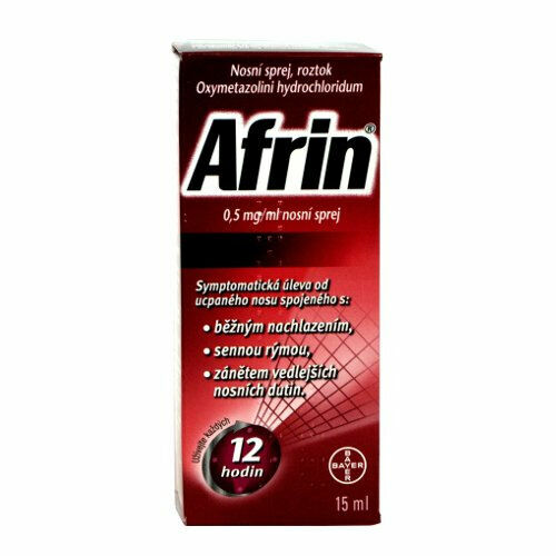 Afrin 0,5 mg/ml nosní sprej 15 ml porovnat ceny