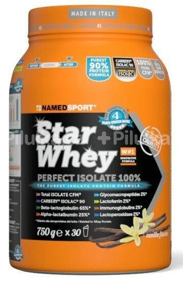 NAMEDSPORT Star Whey PERFECT ISOLATE 100%, 750 g, vanilka porovnat ceny