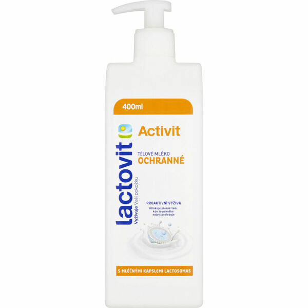 Lactovit Activit ochranné tělové mléko s dávkovačem 400ml porovnat ceny