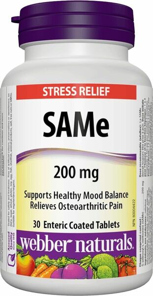 Webber Naturals SAMe 200mg S-adenosyl-L-methionin 30 tablet porovnat ceny