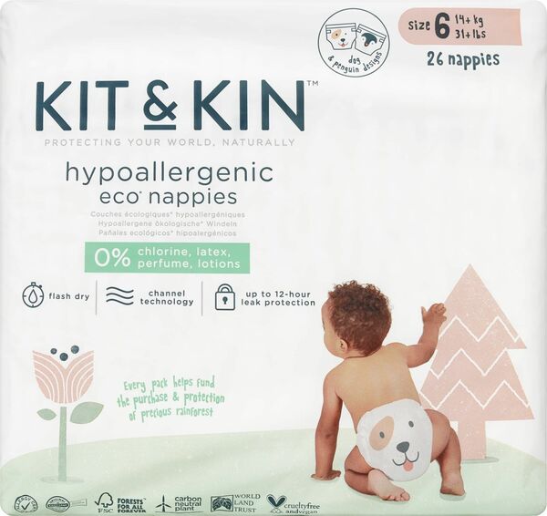 Kit & Kin Eko plenky, velikost 6 (26 ks) porovnat ceny