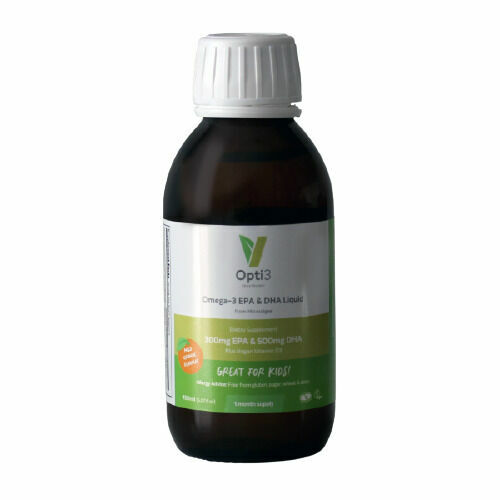 Vegetology  Opti3 Liquid. Omega - 3 EPA a DHA, s vitamínem D, 150 ml porovnat ceny