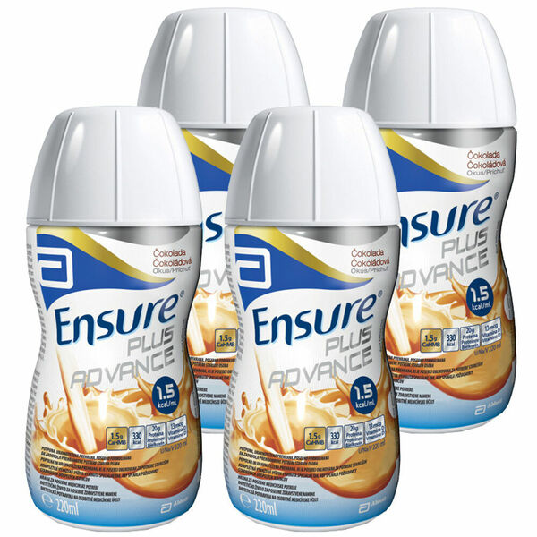 ENSURE PLUS Advance čokoládová příchuť 4 x 220 ml porovnat ceny