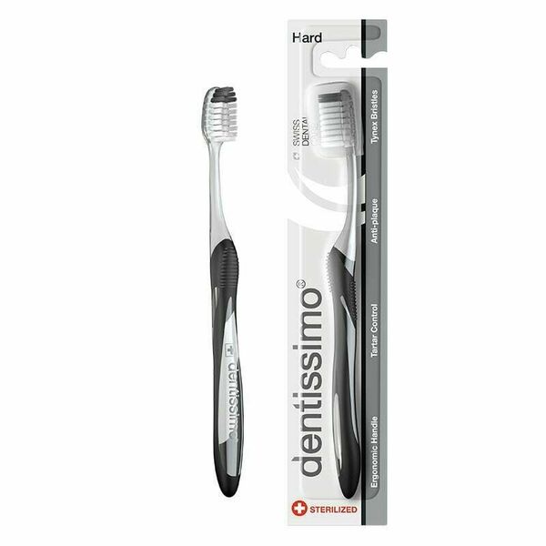 Dentissimo® švýcarský zubní kartáček na odstranění zubního kamene, tvrdý 1ks porovnat ceny