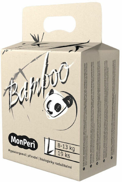 MonPeri Bamboo L 8–13kg Jednorázové bambusové EKO pleny 19ks porovnat ceny