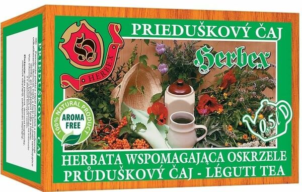 HERBEX Průduškový čaj 20x3g nálev.sáčky porovnat ceny
