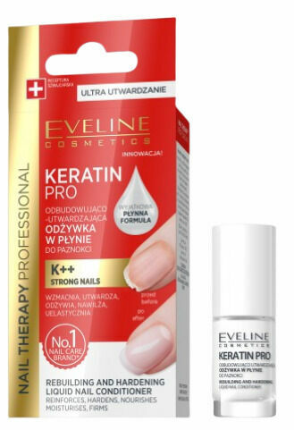 Eveline Cosmetics  Eveline NAIL THERAPY KERATIN PRO Vytvrzující nehtový kondicionér 5ml porovnat ceny