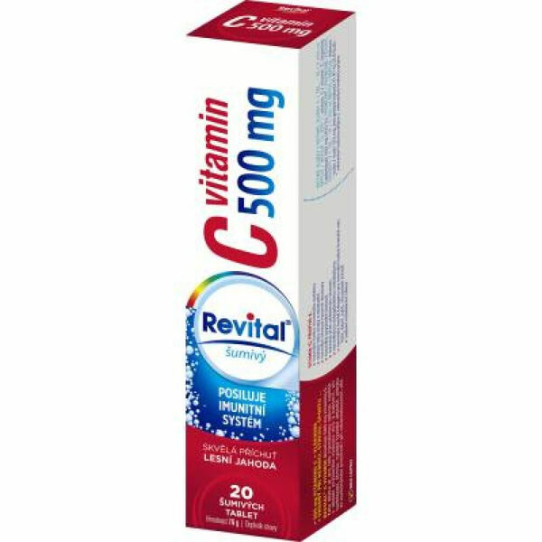 REVITAL Vitamin C 500 mg Lesní jahoda 20 šumivých tablet porovnat ceny