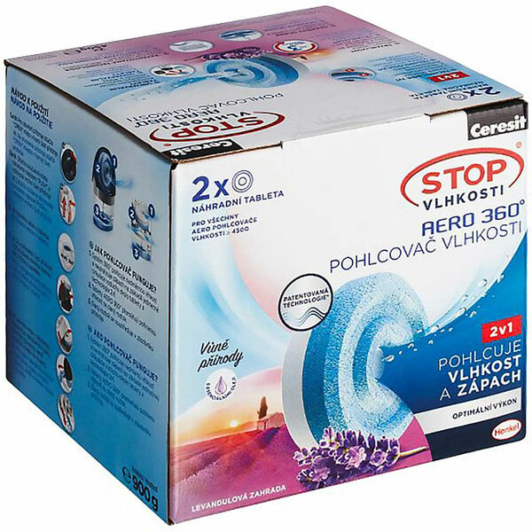 CERESIT STOP Náhradní tablety Levandule 2x 450 g porovnat ceny