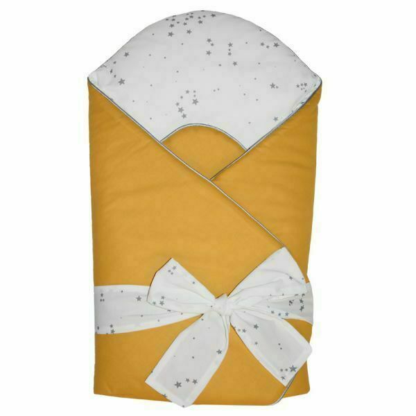 EKO Zavinovačka bavlněná s potiskem a kokosovým vnitřkem Mustard Yellow porovnat ceny