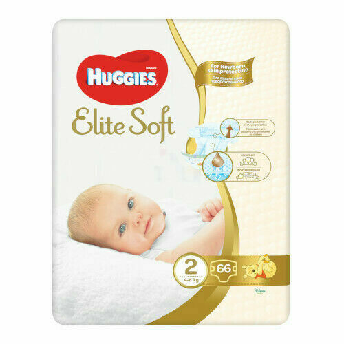 HUGGIES Elite Soft 2 4-6kg 66ks porovnat ceny