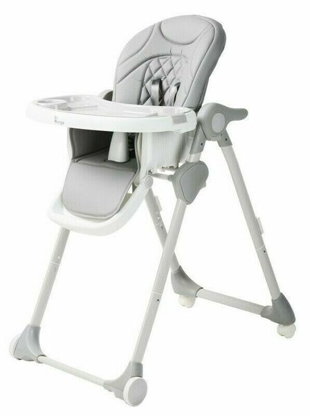 Bo Jungle Jídelní židlička B-Dinner chair wheely šedá porovnat ceny