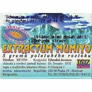 Mumiyo extractum 5g porovnat ceny