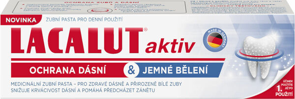 Lacalut Aktiv ochrana dásní & jemné bělení 75ml porovnat ceny