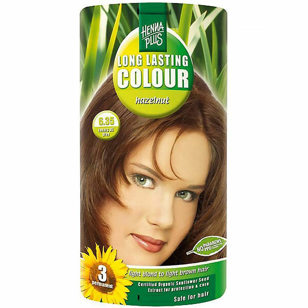 HENNA PLUS Přírodní barva na vlasy OŘÍŠKOVÁ 6.35 100 ml porovnat ceny