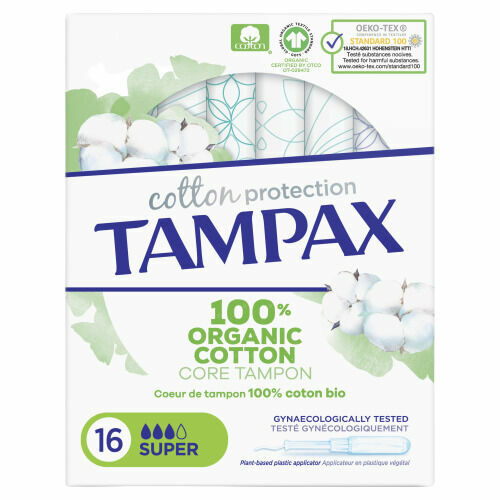 Tampax Cotton Protection Super Tampony S Aplikátorem 16ks porovnat ceny