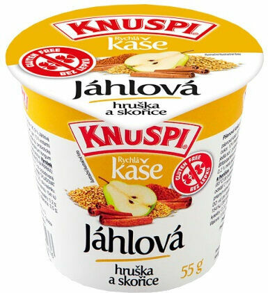 KNUSPI Rychlá kaše Jáhlová, hruška a skořice 55g porovnat ceny