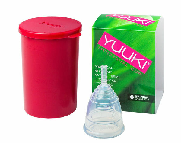 YUUKI Menstruační kalíšek Classic Small set 1 ks + dezinfekční krabička porovnat ceny