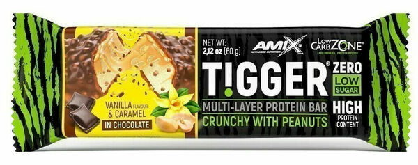 Amix TIGGER Zero bar Vanilka-karamel 60g porovnat ceny
