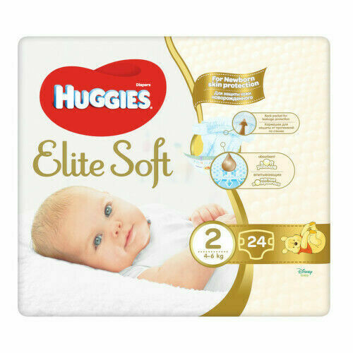 HUGGIES Elite Soft 2 4-6kg 24ks porovnat ceny