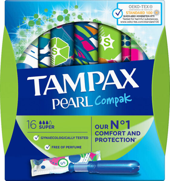 Tampax tampony Pearl Super 16ks porovnat ceny