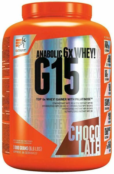 Extrifit G 15 Anabolic Gainer 3000g čokoláda porovnat ceny