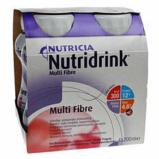 Nutridrink Multi Fibre jahodový perorální roztok 4x200ml porovnat ceny